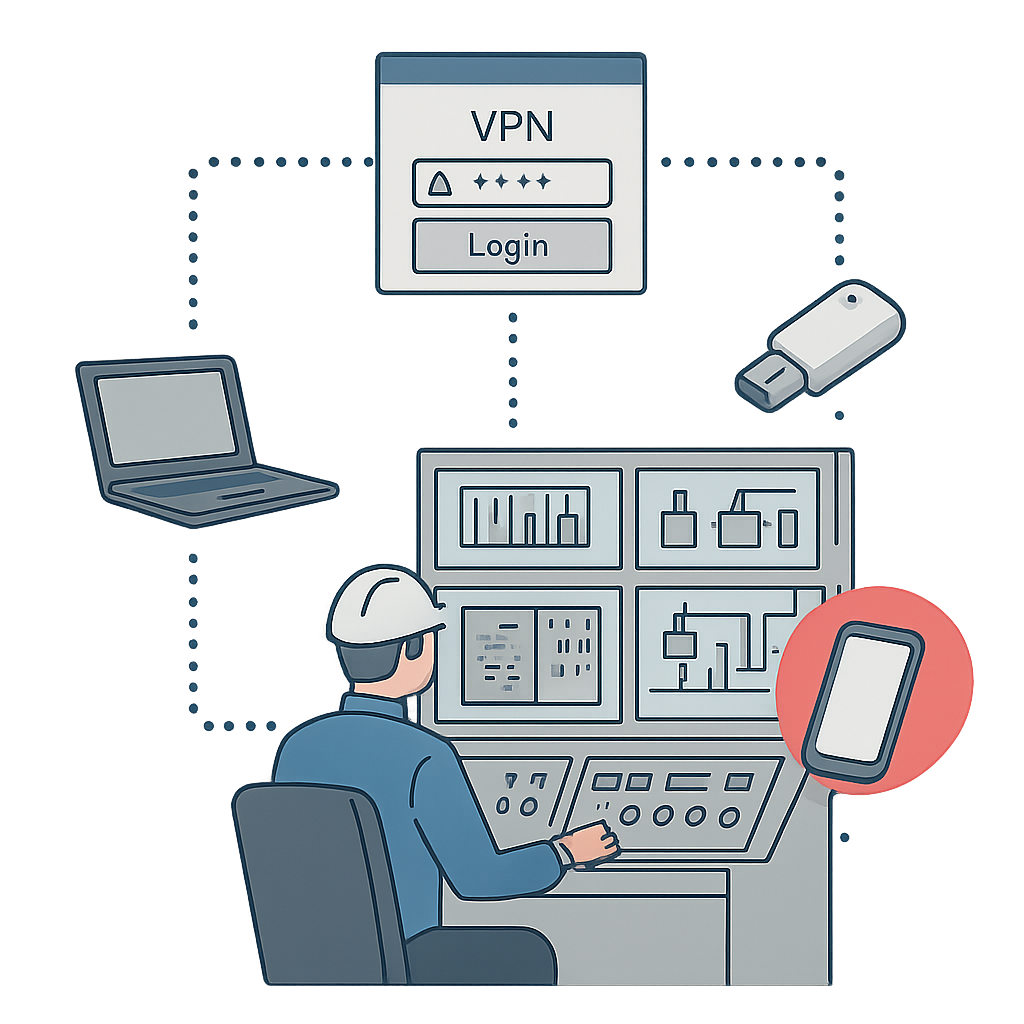 1   OT   HMI   USB    VPN           OT         Highlight    X  Facts               Access Points  AccountsEndpoints