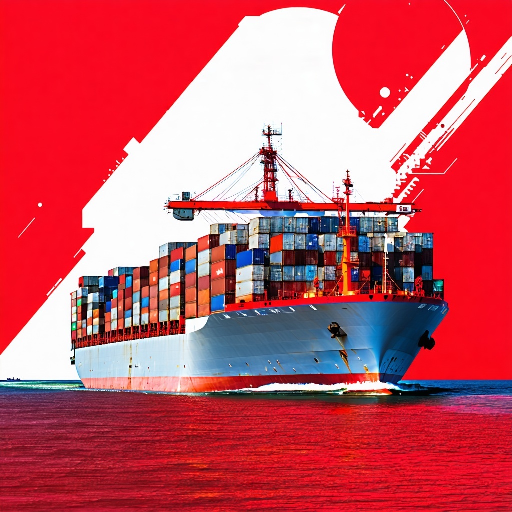 A shipping company is under attack by hackers with red colors-1