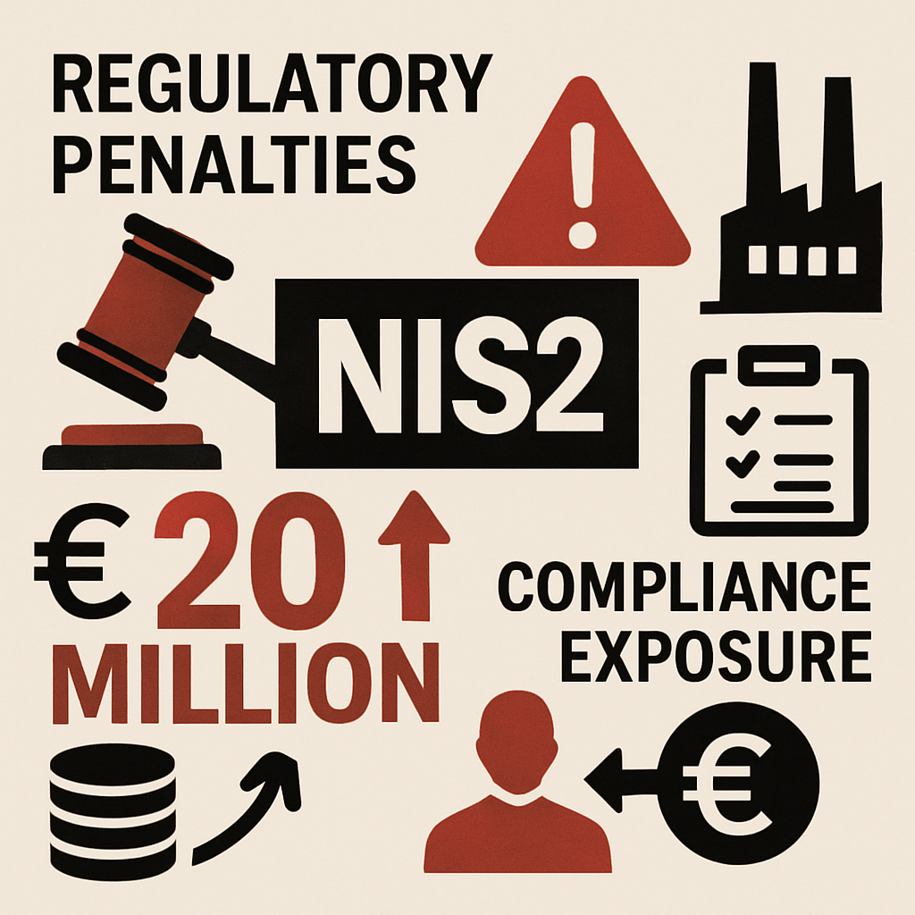 NIS2     Regulatory Penalties and Compliance ExposureUnder the NIS2 Directive critical infrastructure operators are now legally required t-1