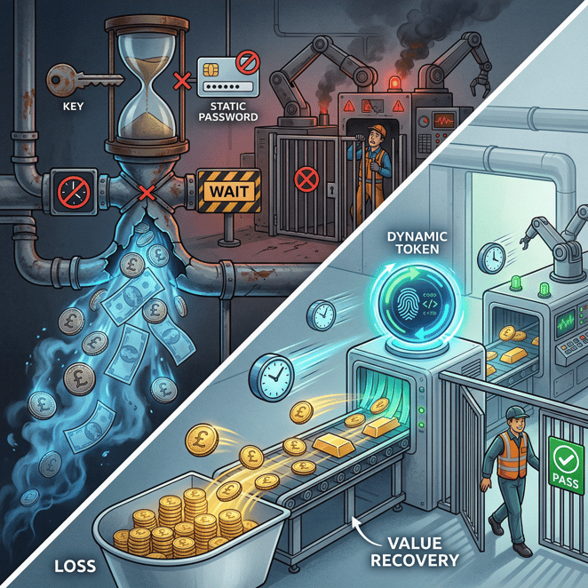 The Financial Reality of OT Downtime and the Cost of Authentication Friction