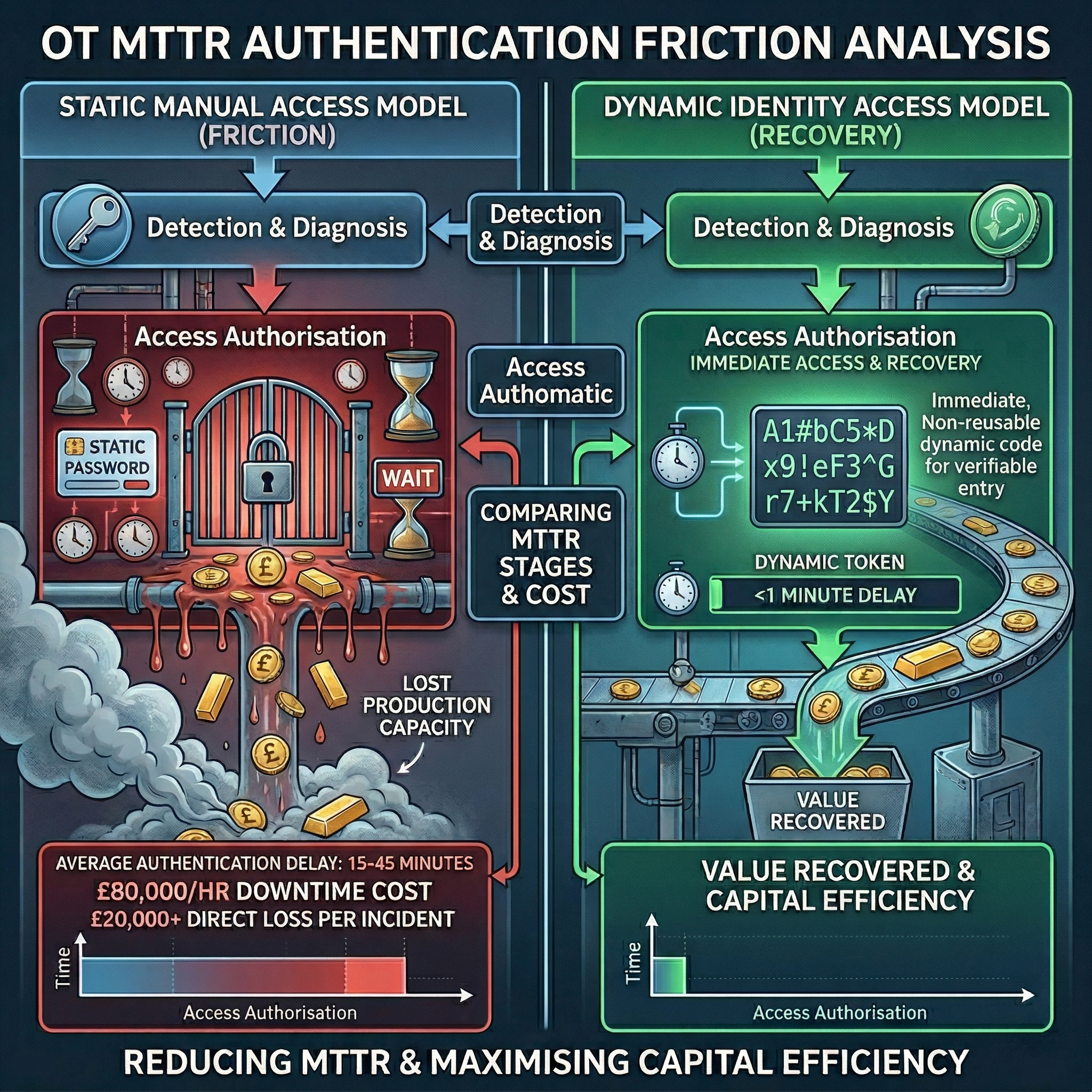 The Mathematical Relationship Between MTTR and Authentication Delays