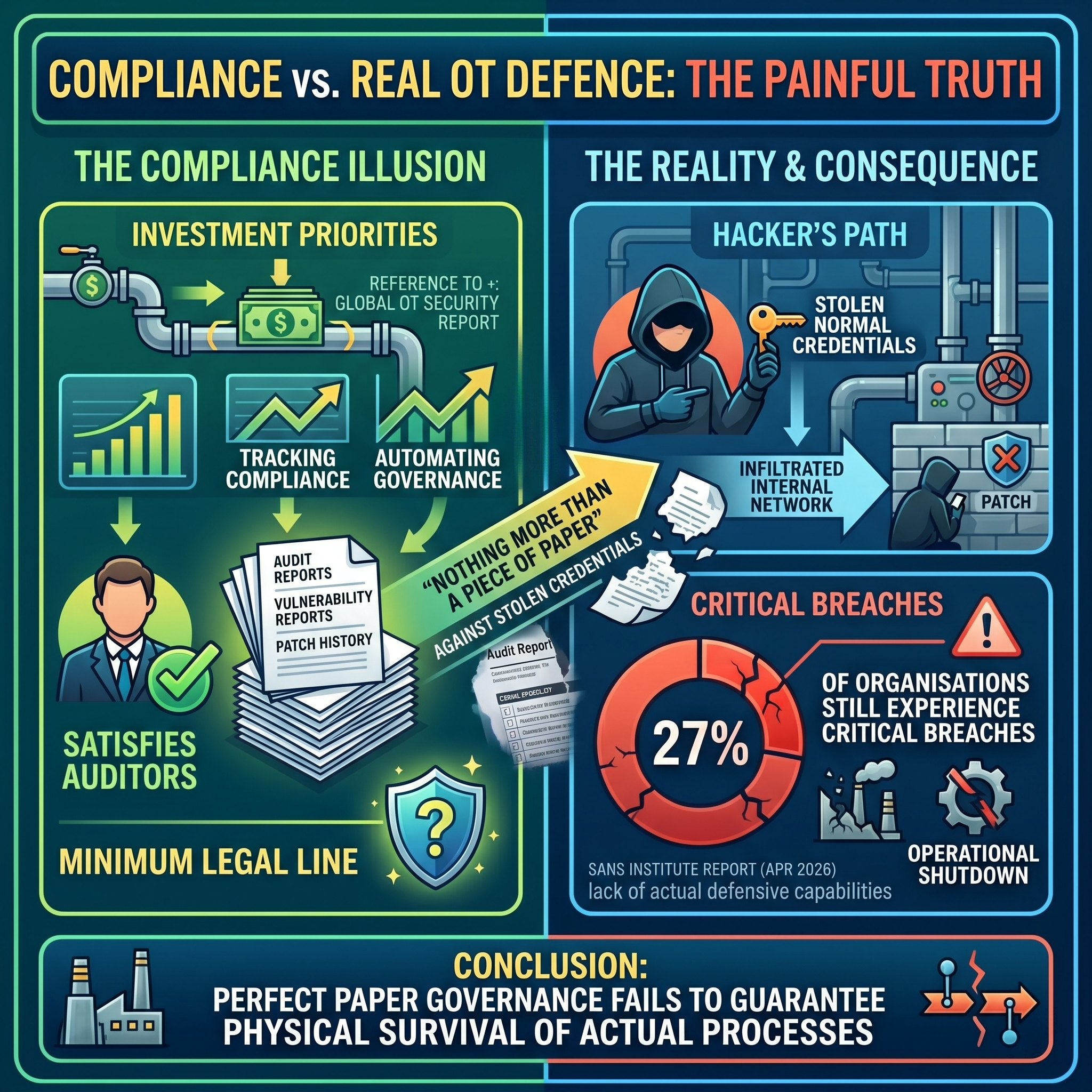 The paradox of compliance failing to guarantee survival
