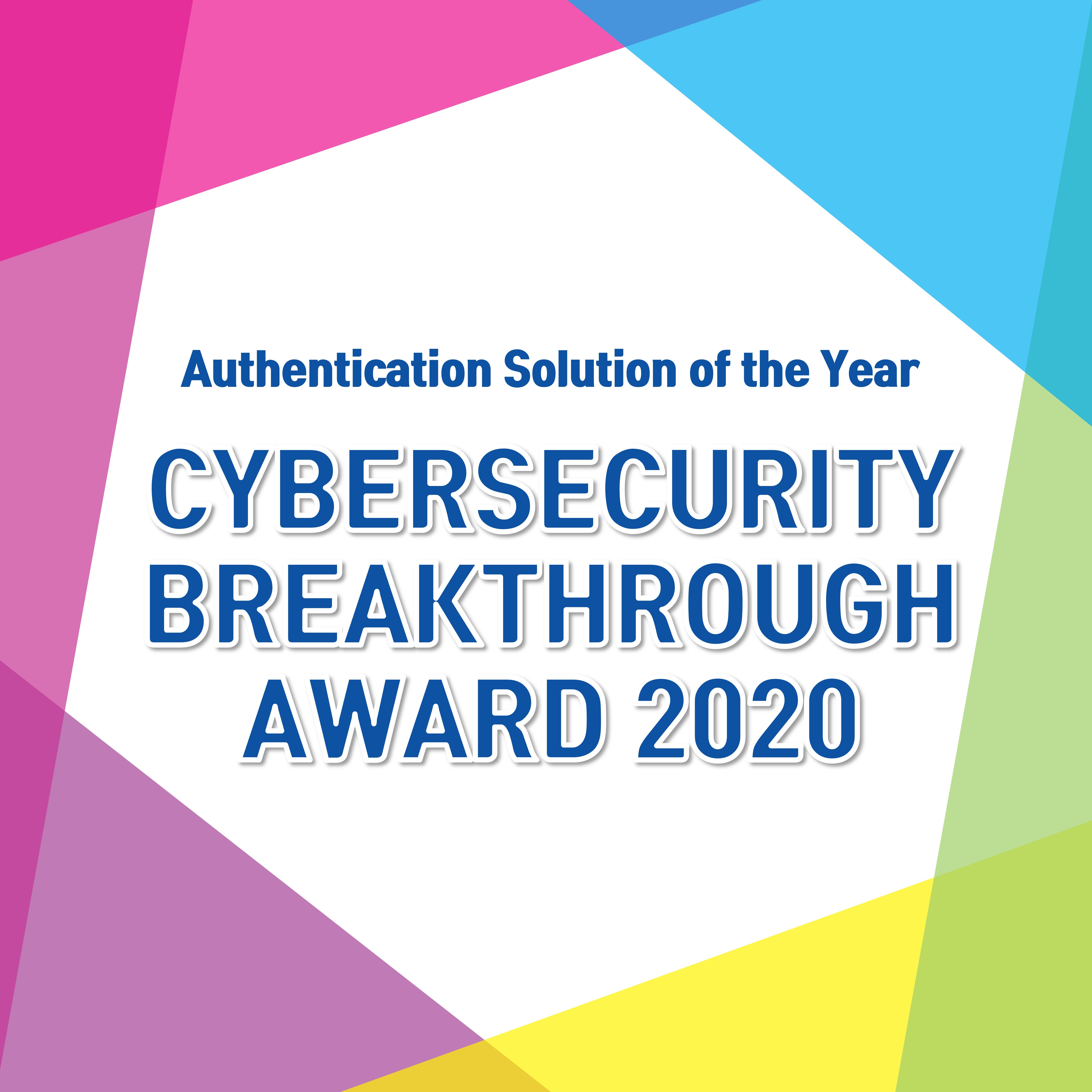 CyberSecurity Breakthrough Award 2020